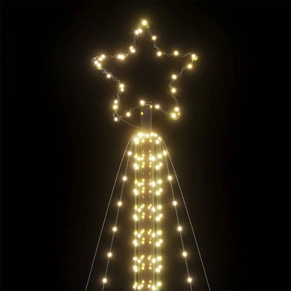 LED Árvore de Natal 861 LEDs Branco Quente 478 cm
