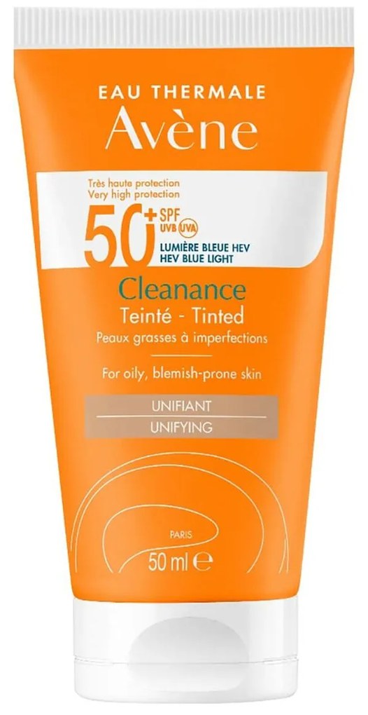 Protetor Solar Com Cor Avene Cleanance SPF 50+ 50 ml