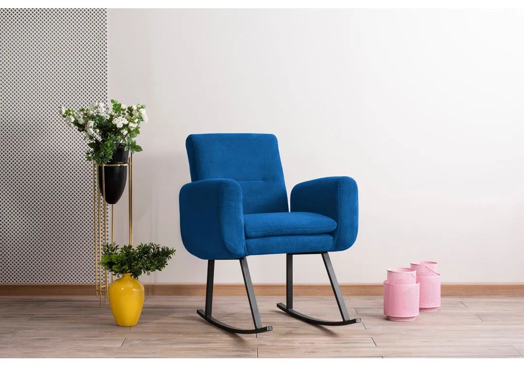 Cadeira de Balanço Kono – Azul – 86x50x50 cm