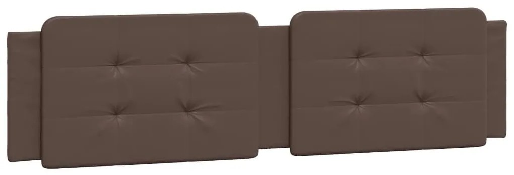 Cama com colchão 200x200 cm couro artificial castanho