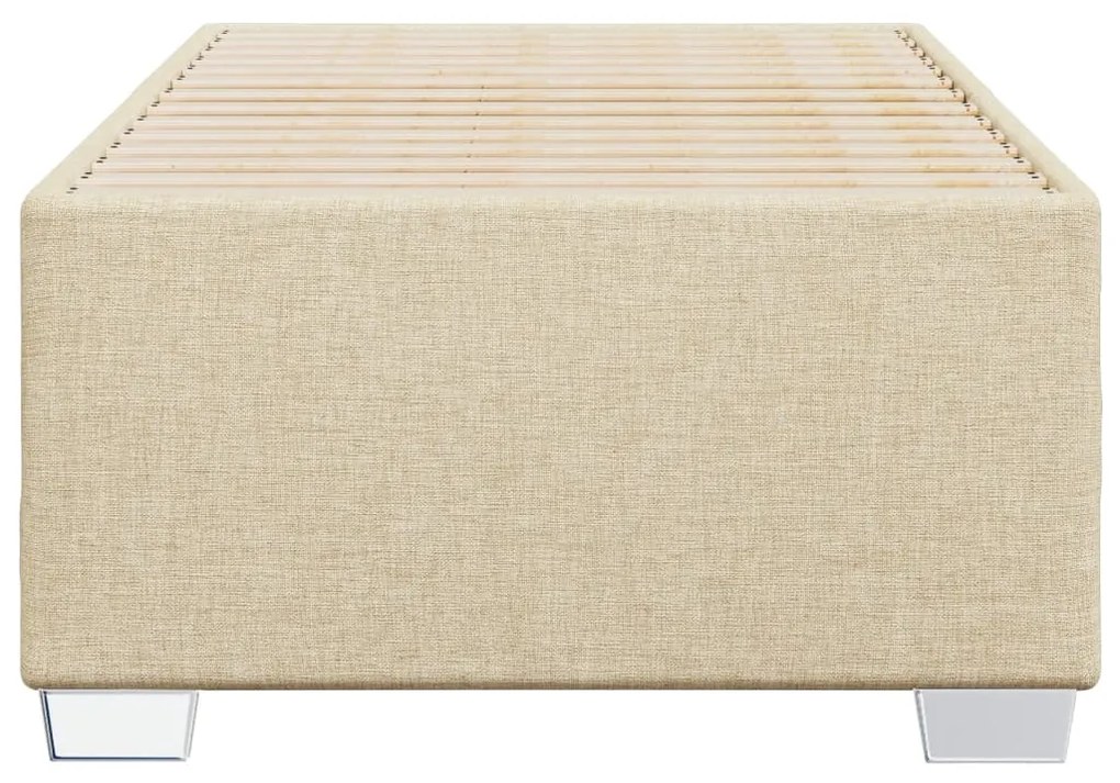 Estrutura de cama tecido 100x200 cm cor creme