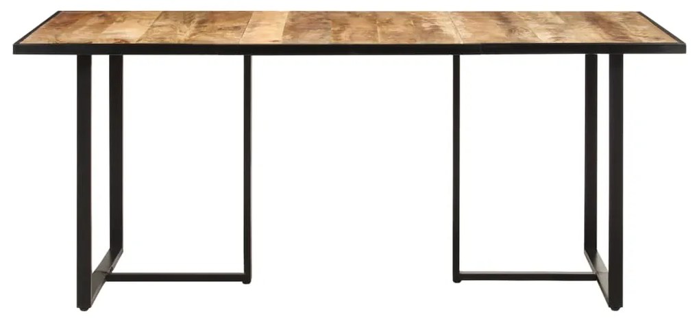 Mesa de jantar 180 cm madeira de mangueira áspera