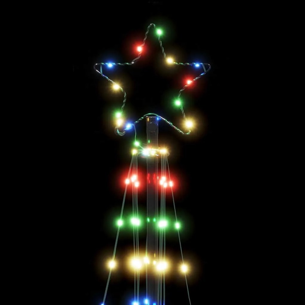 LED Árvore de Natal 363 LEDs Coloridos 182 cm