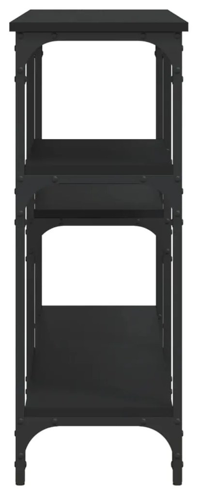 Mesa consola 160x29x75 cm derivados de madeira preto