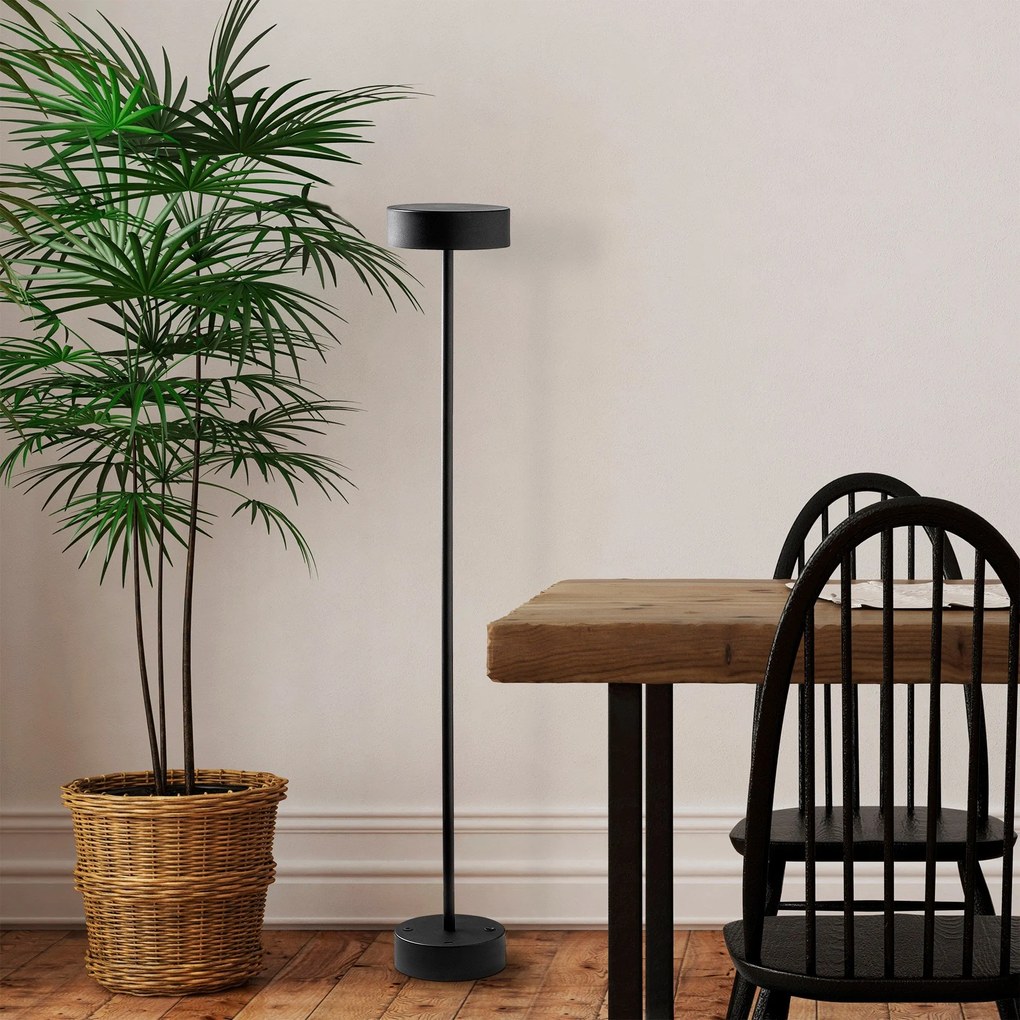 Candeeiro de Pé Keyf – Preto – Diâmetro 16 cm Altura 111 cm