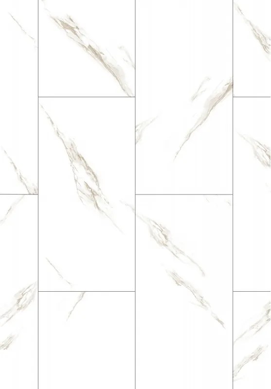 Mexen River White painéis vinílicos 610 x 305 mm LVT Dryback 2,5 mm, base PVC, 4 V-Fuga, Jazz White