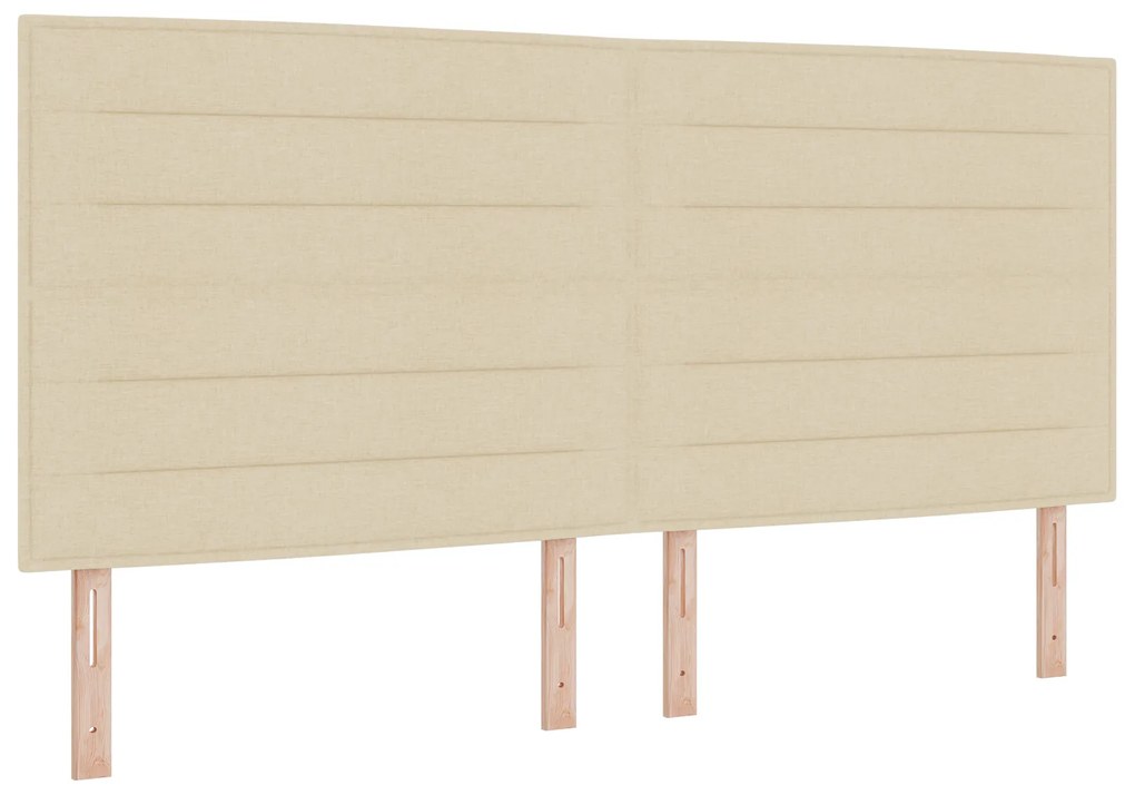 Cama de tecido creme vidaXL 200x200 cm