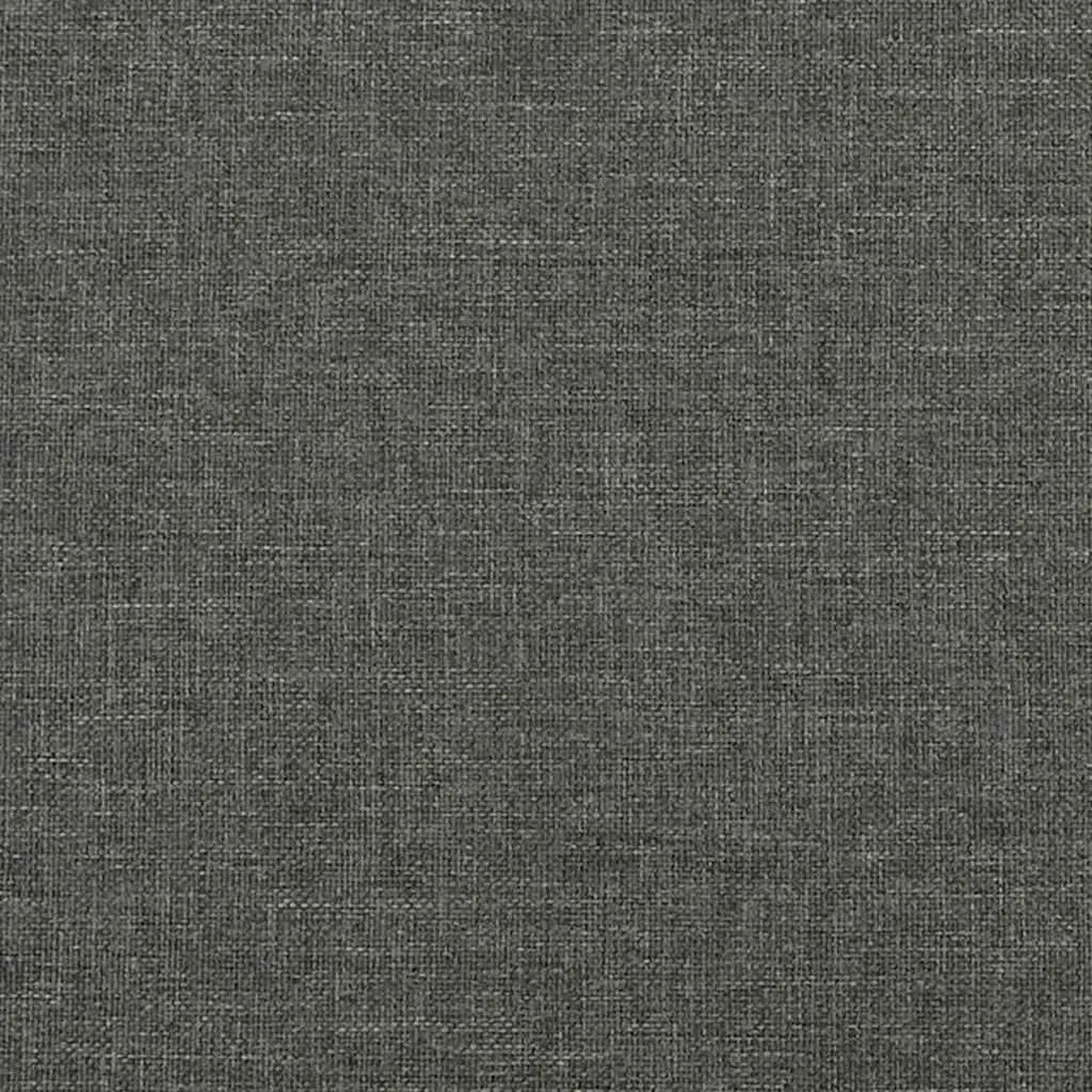 Estrutura de cama sem colchão 90x200 cm tecido cinzento-escuro