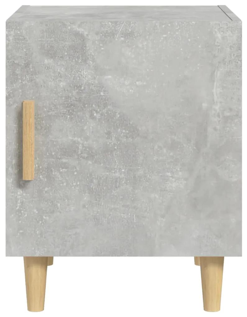 Mesa de cabeceira madeira processada cinzento-cimento