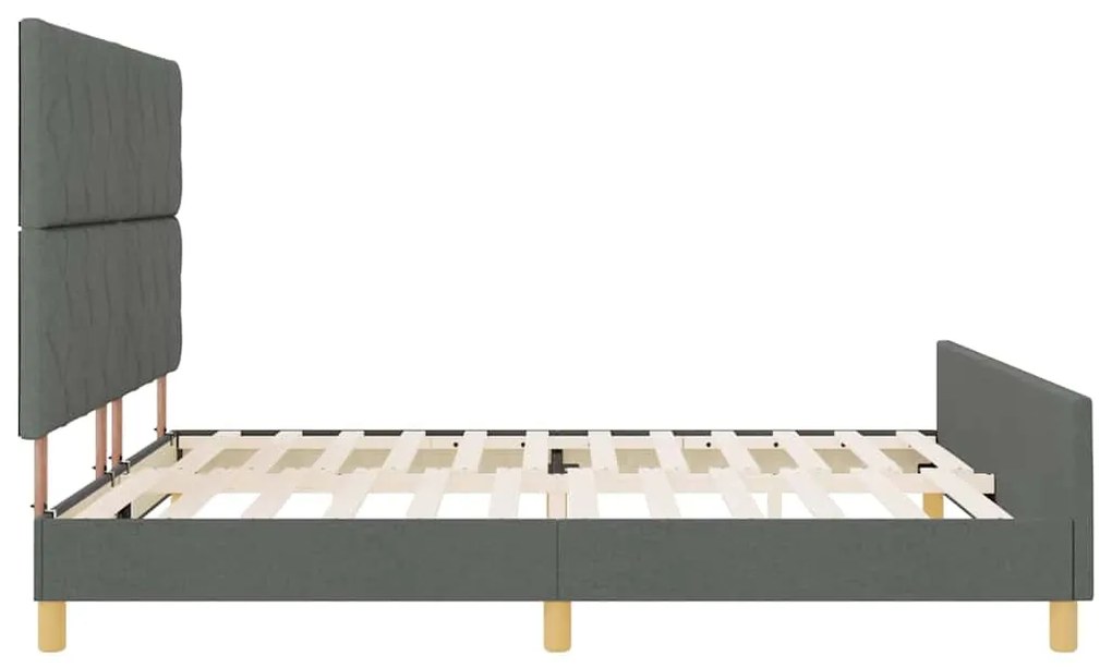 Estrutura de Cama vidaXL Cinza Escuro 180x200 cm de Tecido