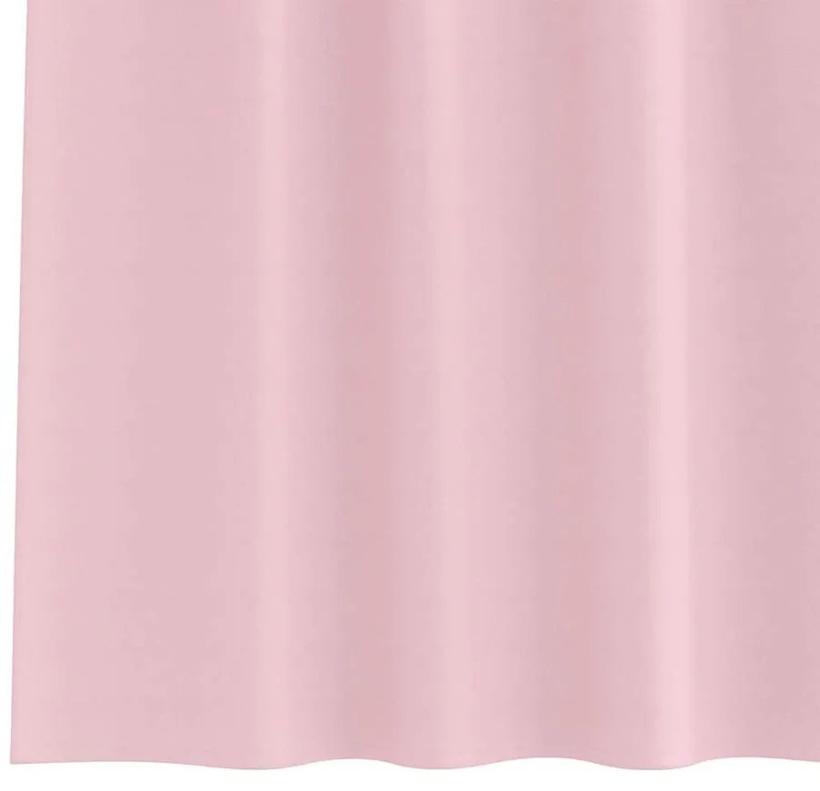 Cortinas com cortinas 2 pcs Rosa Bebê 260 x 140 cm Poliéster