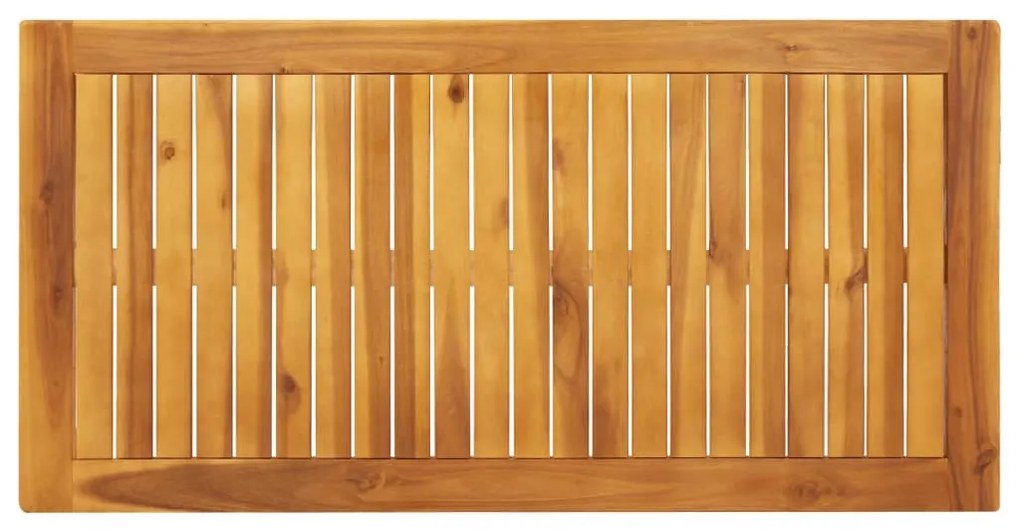 Mesa de jantar p/ jardim 110x55x75 cm madeira de acácia maciça