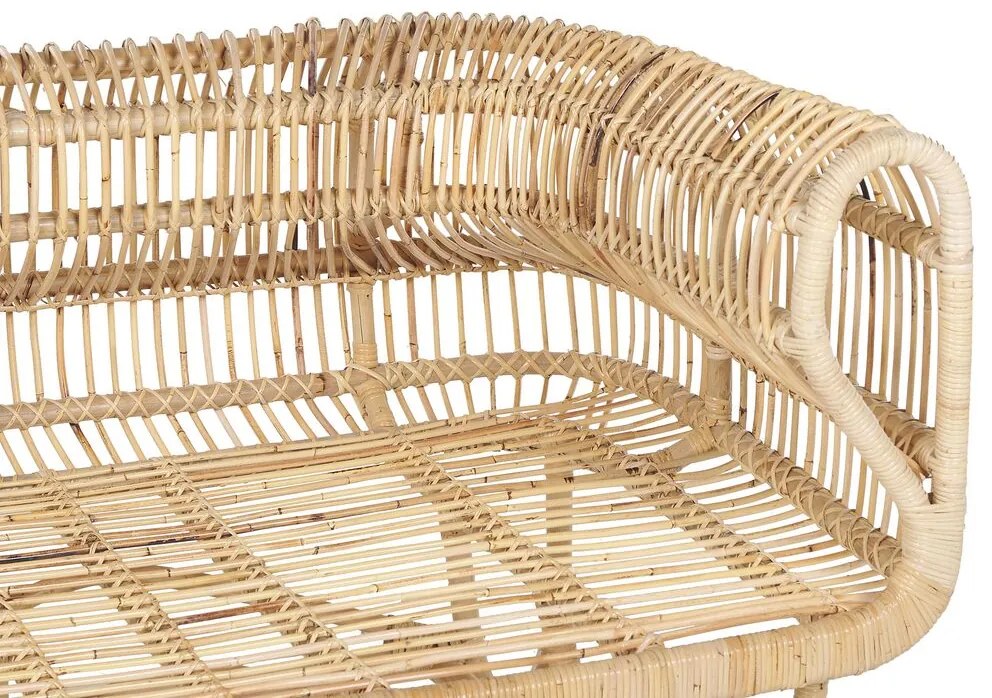 Poltrona de rattan creme DOLCEDO Beliani