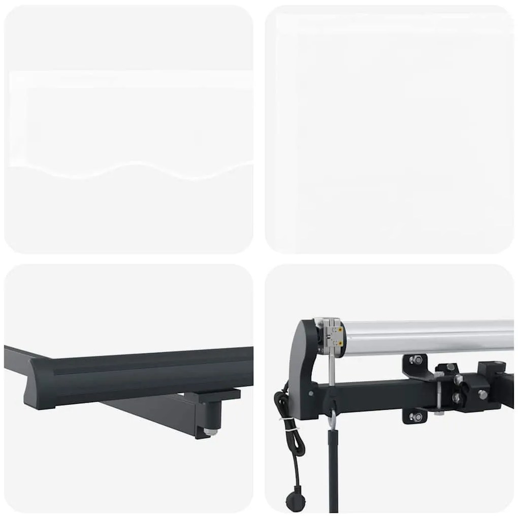 Toldo Retrátil Automático Branco 300 x 250 cm