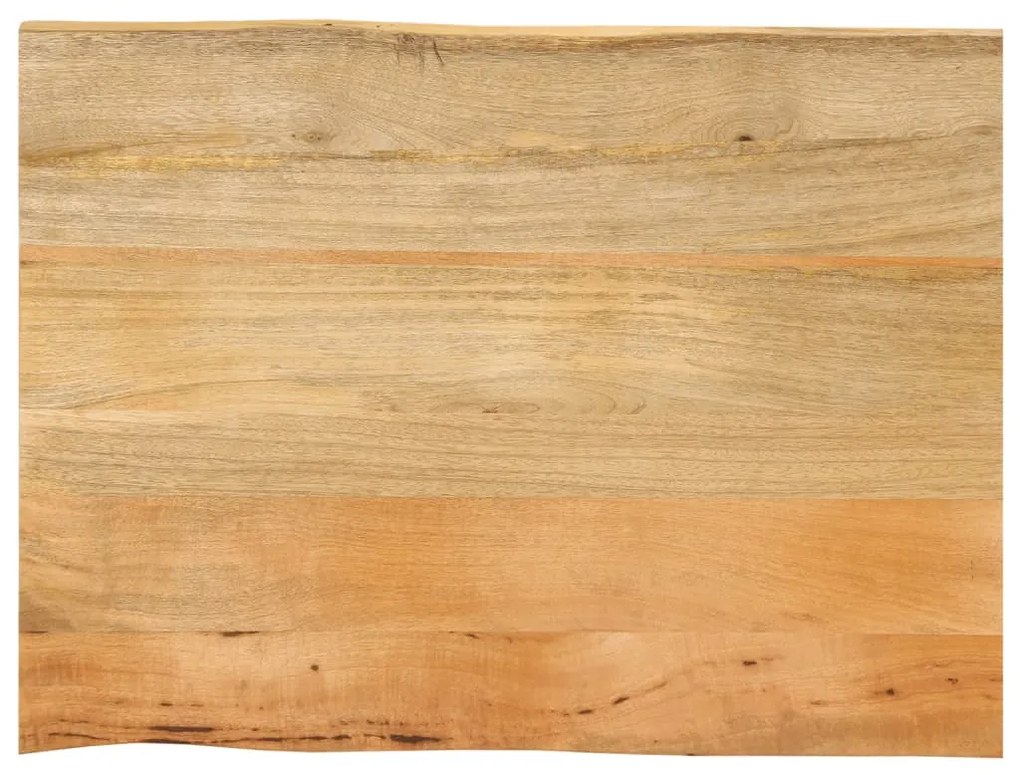Tampo de mesa c/ borda viva 70x60x3,8 cm mangueira maciça