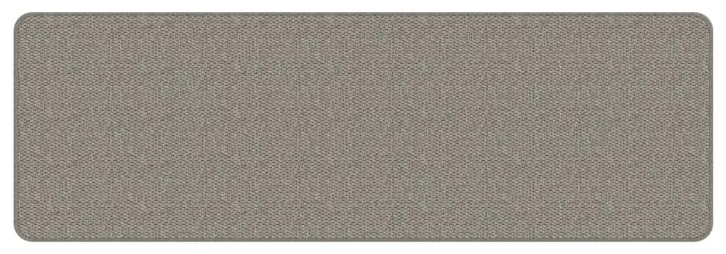 Tapete/passadeira 50x150 cm aspeto sisal prateado