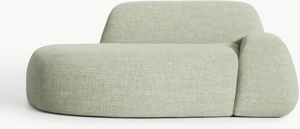 Chaise longue em bouclé Wolke (2 lugares)