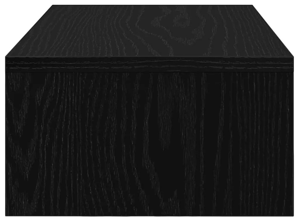 Suporte para monitor com gavetas deriv. madeira carvalho preto
