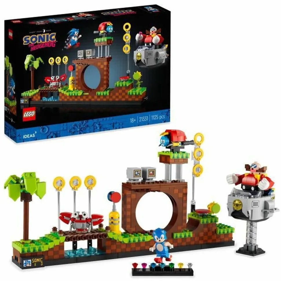 Playset Lego Ideas 21331 Sonic The Hedgehog Green Hill Zone (1125 Peças)