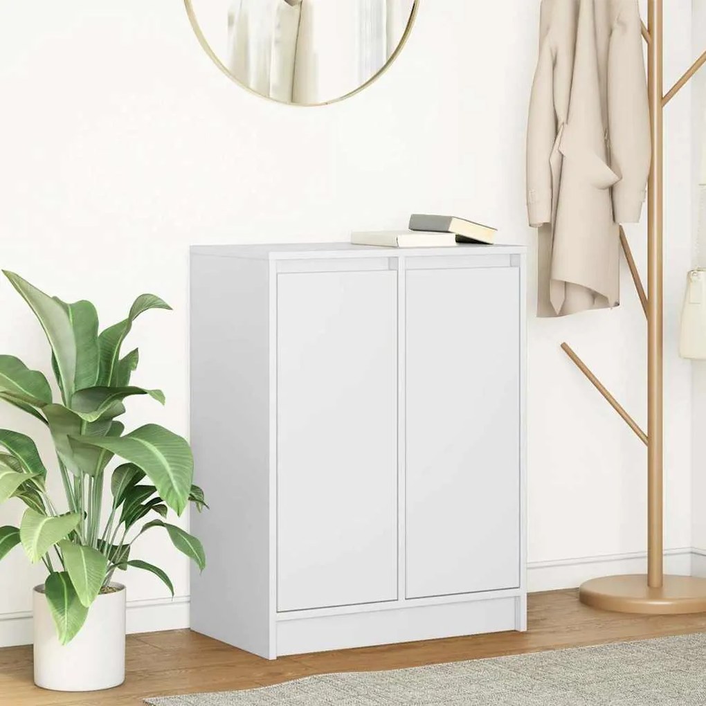 vidaXL Aparador 57x34x76 cm derivados de madeira branco