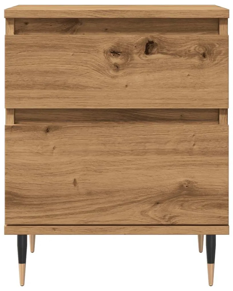 Mesa cabeceira 40x35x50 cm derivados madeira carvalho artisiano