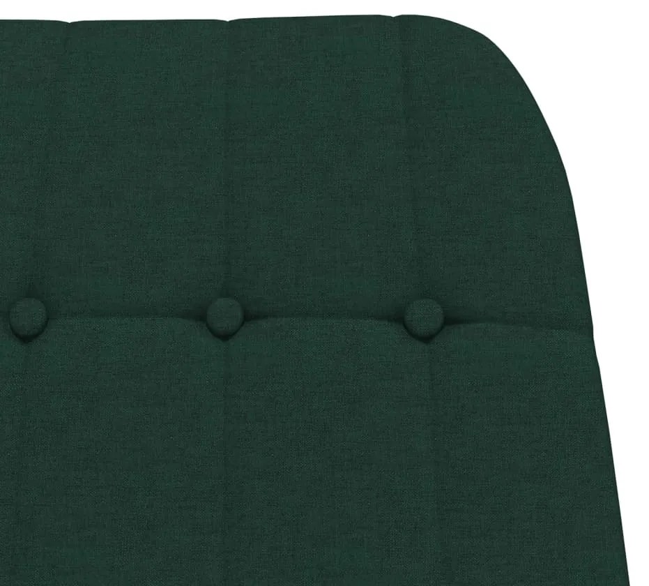 Cadeira de baloiço tecido verde-escuro