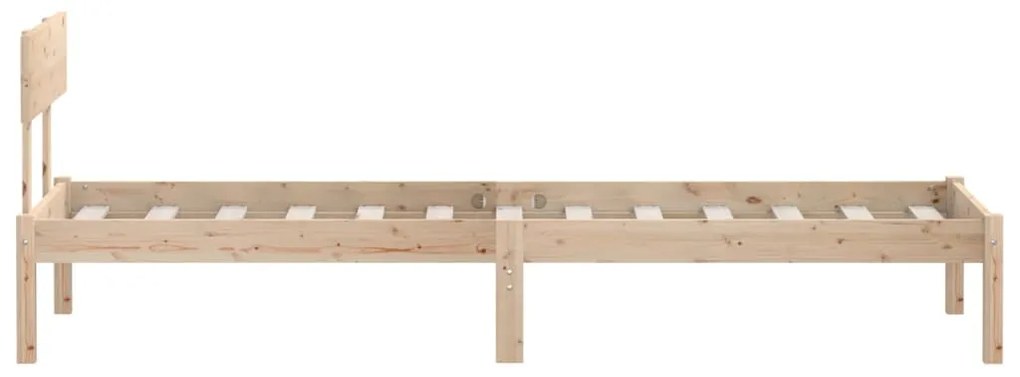 Estrutura de cama solteiro 90x190 cm pinho maciço