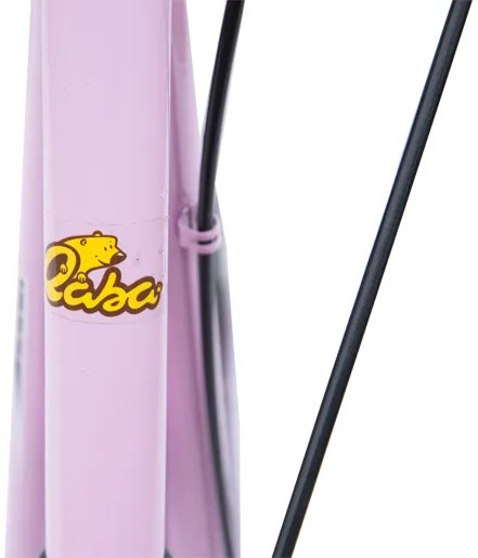 Trotinete Infantil com 2 Rodas 2 Freios e Cavalete Cor Rosa - Alumínio - 125x58x92-100 cm com Rodas Grandes