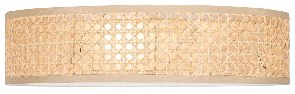 Candeeiro de teto oriental rattan 40 cm 3 luzes - Tromma Oriental