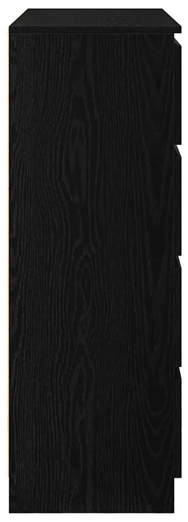Aparador 100x35x99 cm derivados de madeira carvalho preto