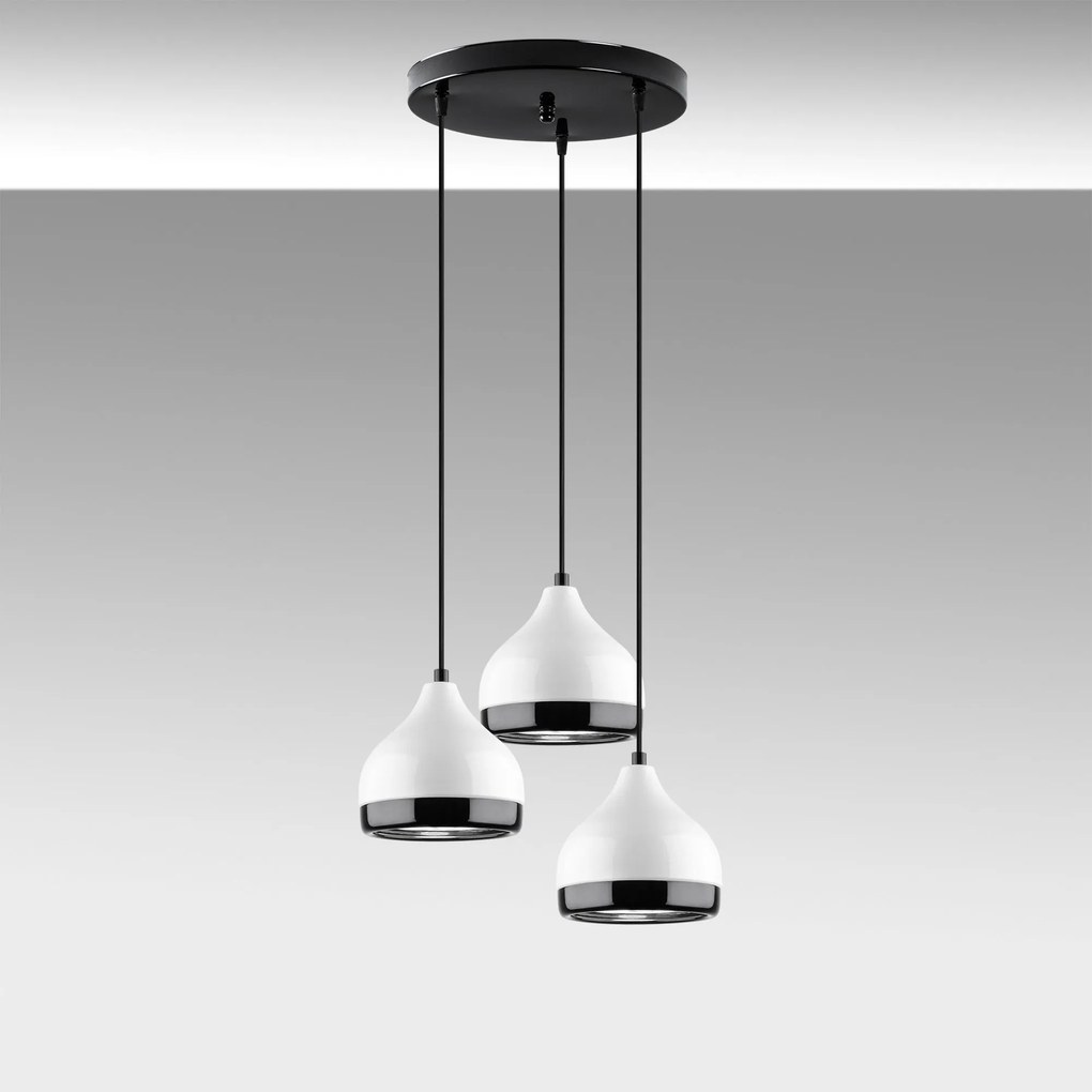 Candeeiro de Teto Yildo – Branco – Diâmetro 90 cm