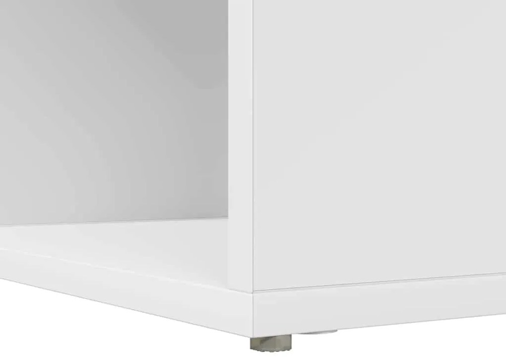 Secretária de canto Branco Standard Madeira engenheirada e MDF