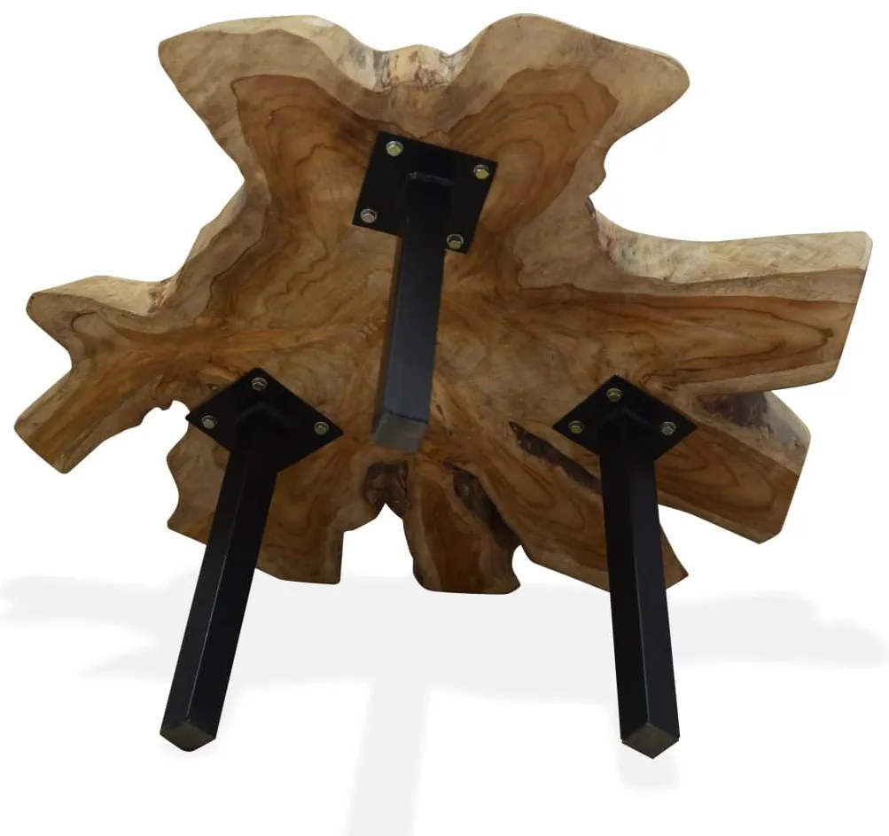 Mesa de centro em madeira de teca genuína 80x70x38 cm
