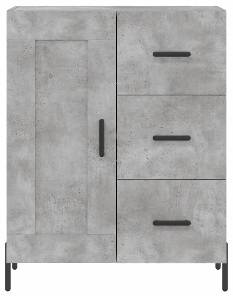 Armário alto 69,5x34x180 cm derivados de madeira cinza cimento