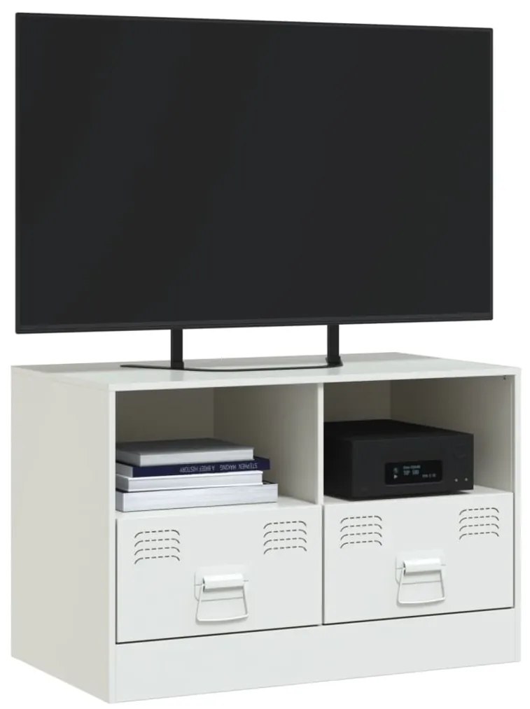 Móvel de TV 67x39x44 cm aço branco