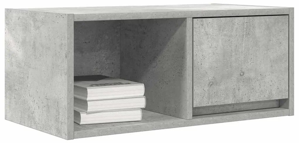 Móveis de TV 2pcs 60x31x25,5cm madeira processada cinza cimento