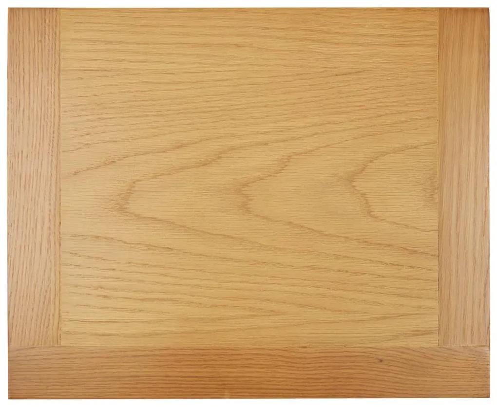 Mesa de cabeceira 36x30x47 cm madeira de carvalho maciça