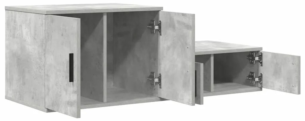 Armário de Armazenamento vidaXL Cinza Concreto 108x41x40 cm Madeira de