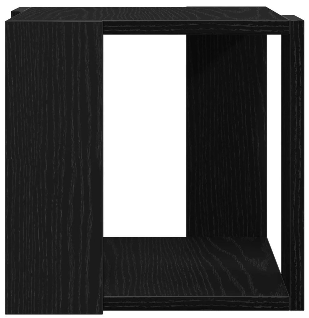 Mesa de Centro Carvalho Preto MDF 32 x 32 x 30 cm Simples