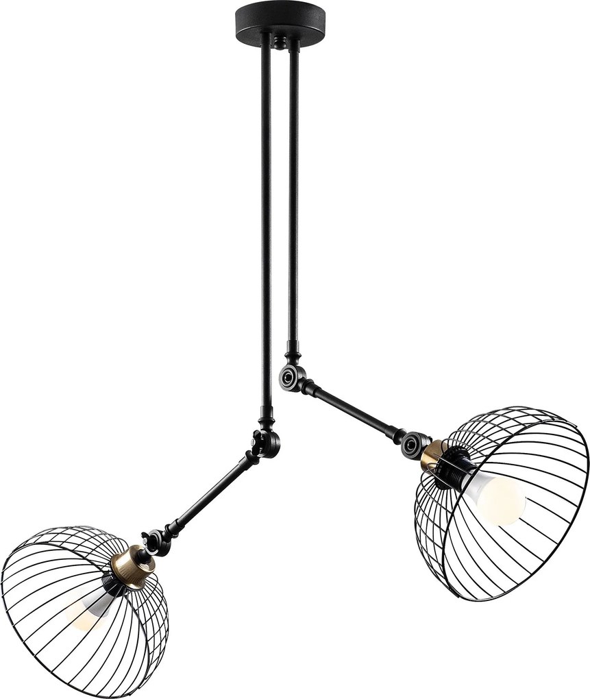 Candeeiro de Teto Beybisi – Preto – 83 x 83 cm