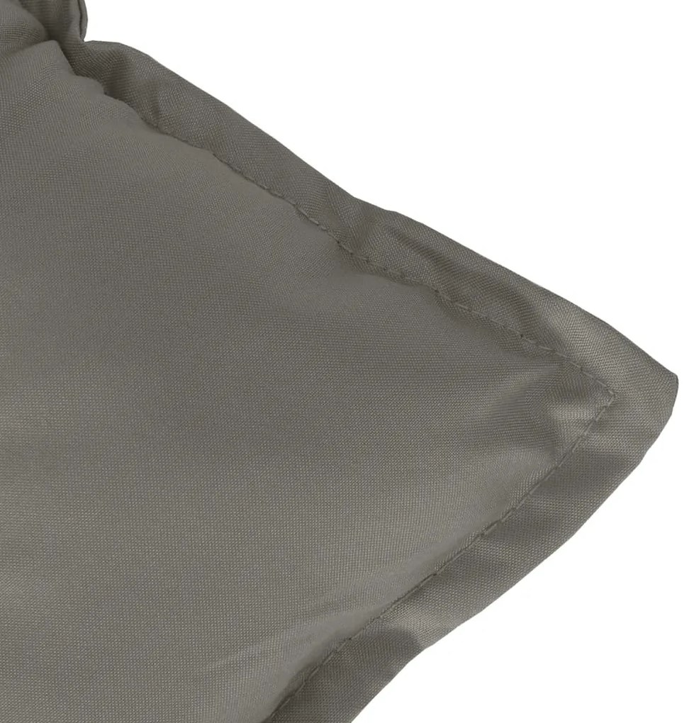 Almofadão banco jardim 100x50x7cm mesclado tecido cinza-escuro