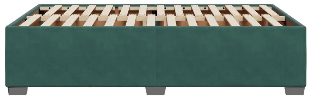 Estrutura de cama com colchão verde escuro 120x190 cm Veludo