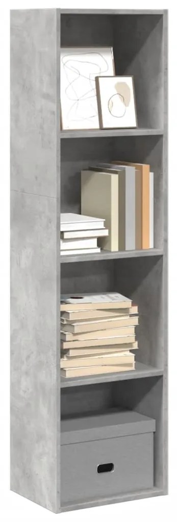 vidaXL Estante 40x30x152 cm derivados de madeira cinzento cimento