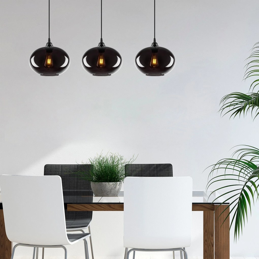 Chandelier Smoked – Fume – 97 x 97 cm