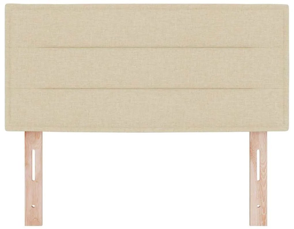Cabeceira vidaXL Design Linhas Creme 90 cm Tecido