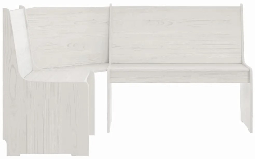 3 pcs conjunto de jantar REINE madeira pinho maciça branco
