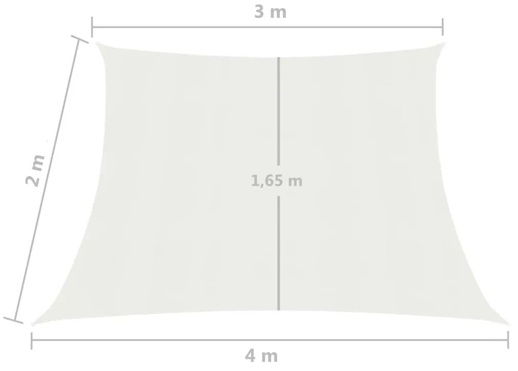 Para-sol estilo vela 160 g/m² 3/4x2 m PEAD branco