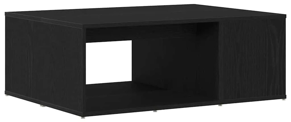 Mesa de Centro Carvalho Preto 90x67x33 cm Madeira de Engenharia