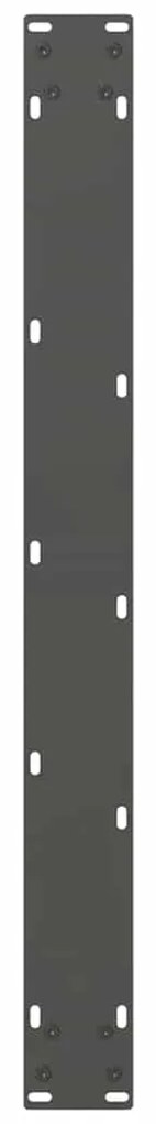 Pés para mesa de jantar antracite 2 peças 70x(72-73) cm aço