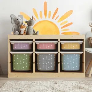 Autocolantes para caixas IKEA TROFAST - Padrão com bolas